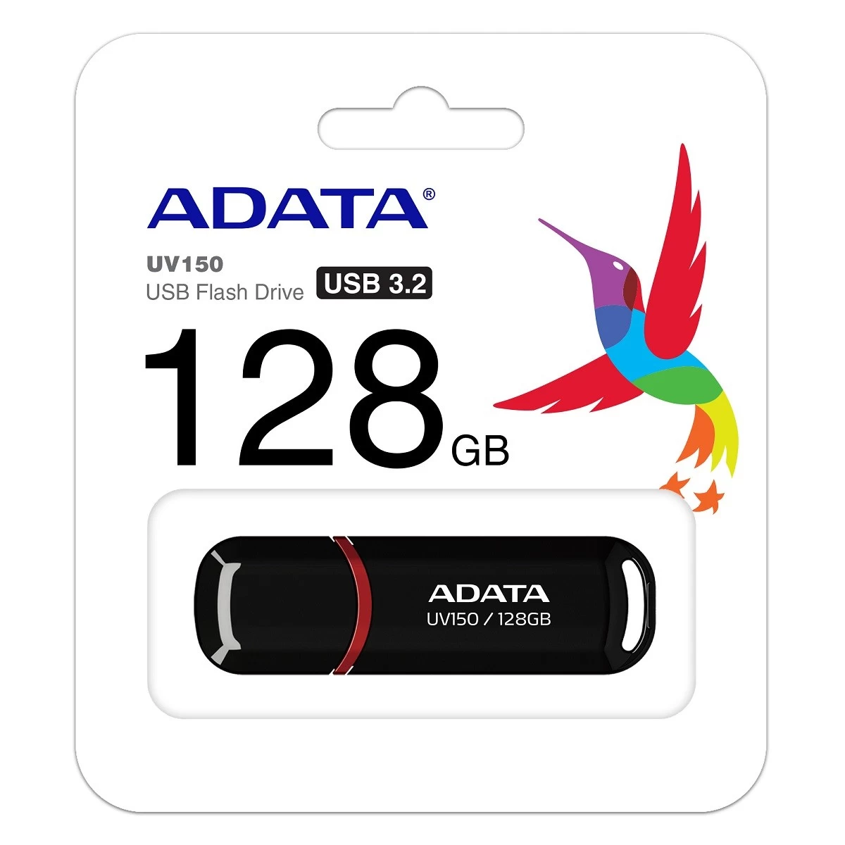 Picture of ADATA UV150 128GB Black USB 3.2 Pen Drive