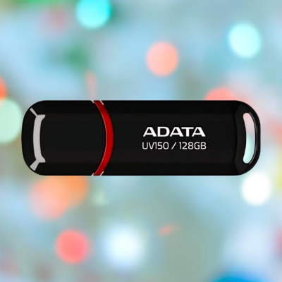 Picture of ADATA UV150 128GB Black USB 3.2 Pen Drive