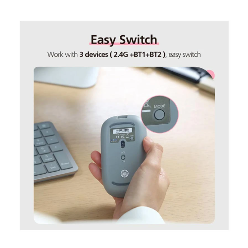 Picture of Micropack ML-203W Grey (Dual Mode) Silent Slim Mouse