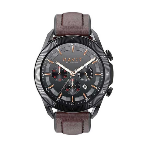 Picture of Havit M9030 Pro Amoled Bluetooth Calling Brown Smart Watch