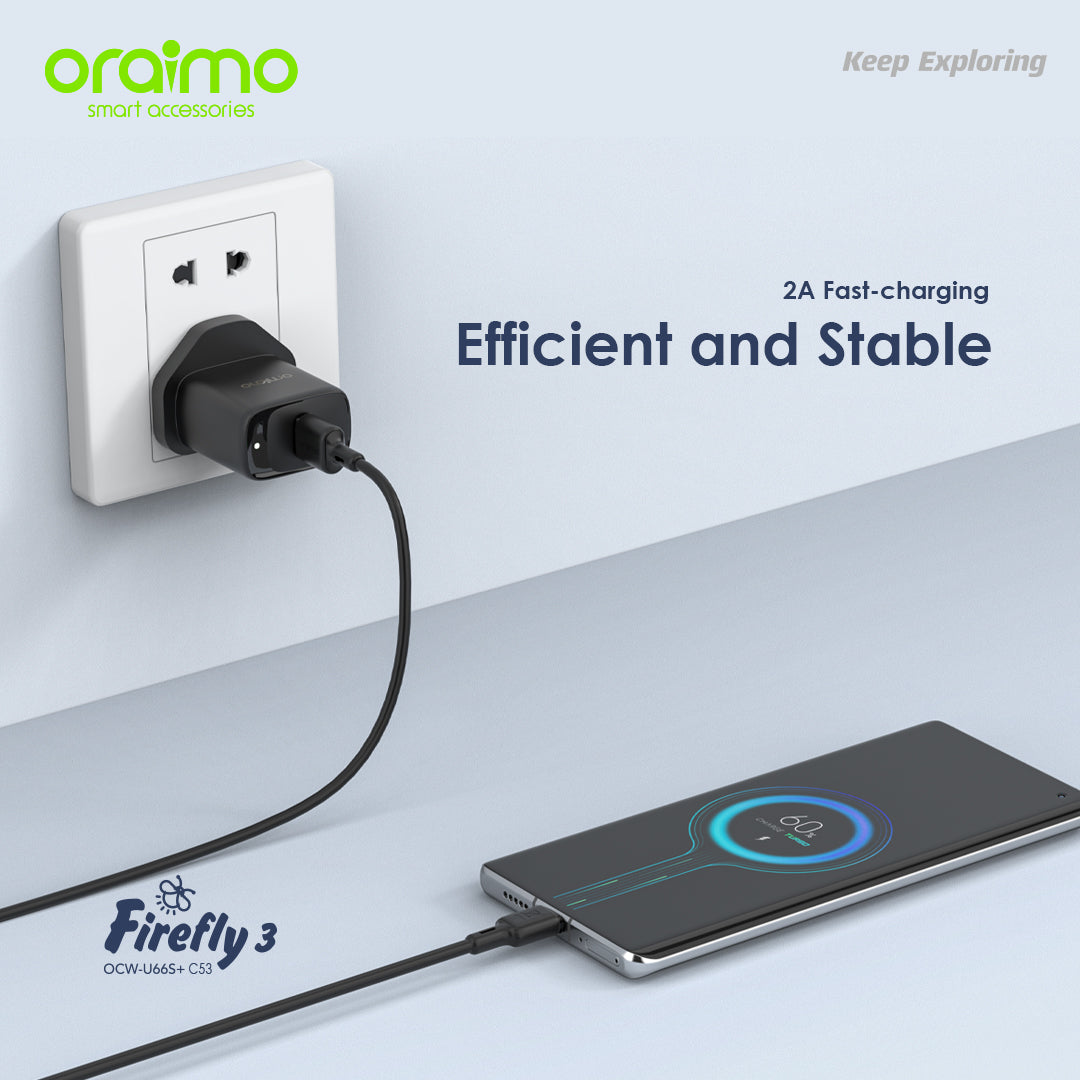 Picture of oraimo firefly 3 10W Wall Charger Kit (OCW-E66S)