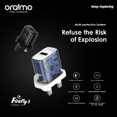 Picture of oraimo firefly 3 10W Wall Charger Kit (OCW-E66S)