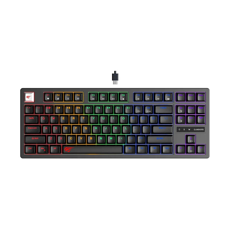 Picture of Havit KB892L Wired Black (Blue Switch) Mechanical Gaming Keyboard