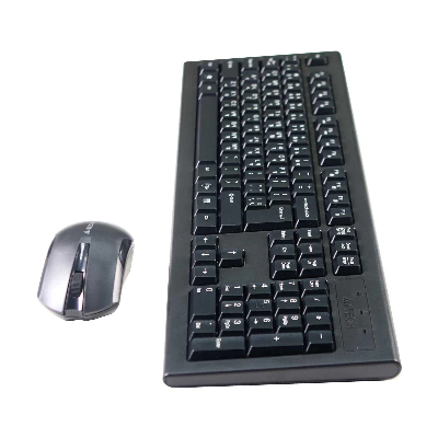 Picture of A4TECH 3000N Black Wireless Keyboard & Mouse Combo with Bangla