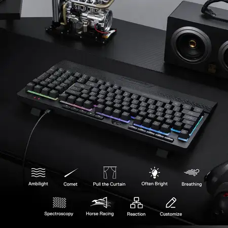 Picture of Redragon K515  RGB Wired Black Gaming Keyboard