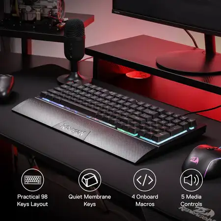 Picture of Redragon K515  RGB Wired Black Gaming Keyboard