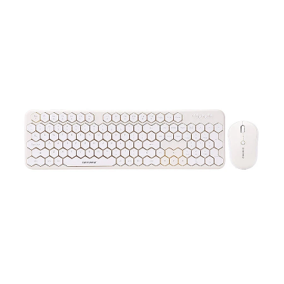 Picture of GEEZER Honey S White & Green Wireless Keyboard & Mouse Combo