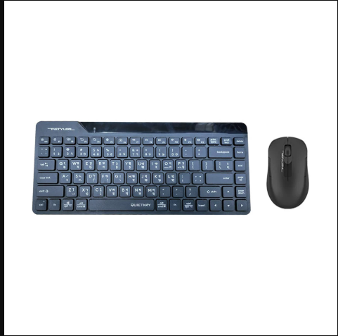 Picture of A4TECH FG2200 Air2 Fstyler Black Wireless Silent Keyboard & Mouse Combo with Bangla