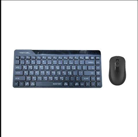 Picture of A4TECH FG2200 Air2 Fstyler Black Wireless Silent Keyboard & Mouse Combo with Bangla