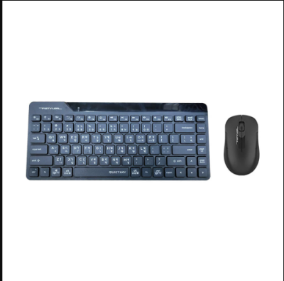 Picture of A4TECH FG2200 Air2 Fstyler Black Wireless Silent Keyboard & Mouse Combo with Bangla
