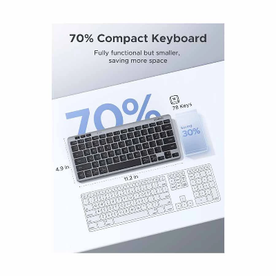 Picture of Ugreen K551 (75049) Wireless (Dual Mode) Black Keyboard