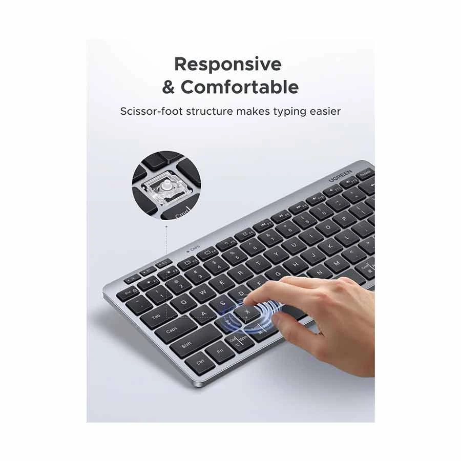Picture of Ugreen K551 (75049) Wireless (Dual Mode) Black Keyboard
