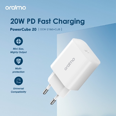 Picture of oraimo PowerCube 20 20W Wall Charger Kit  OCW-E106S-CL55