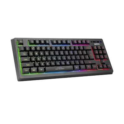Picture of Marvo CM310 Rainbow Backlit Black USB Wired Gaming Keyboard, Mouse, Mouse Pad Combo