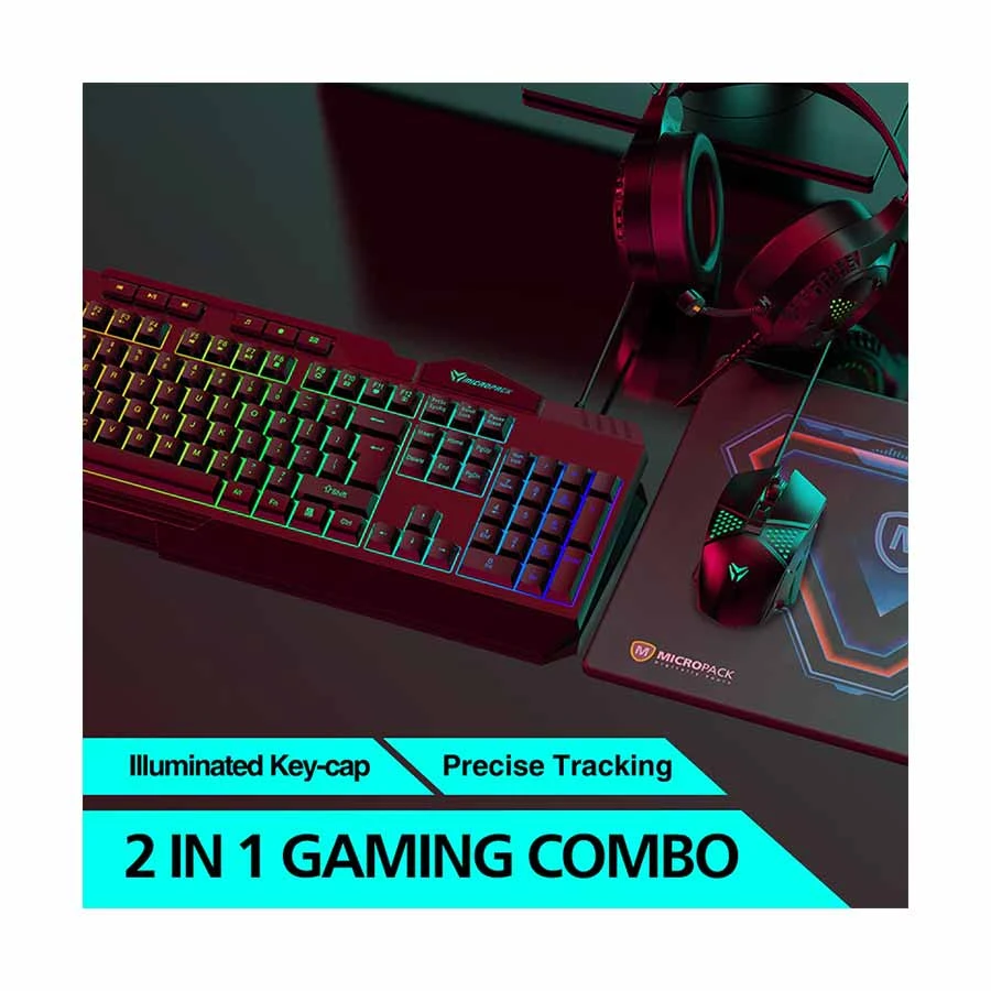Picture of Micropack GC-30 CUPID Black Wired Gaming Keyboard & Mouse Combo