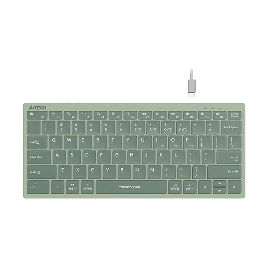 Picture of A4TECH FBX51C Dual Mode Matcha Green Bluetooth Keyboard