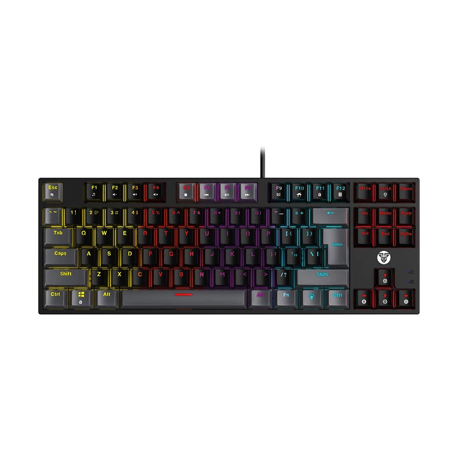 Picture of Fantech Atom87 MK876v2 Wired RGB (Blue Switch) Black Sumi Edition Mechanical Gaming Keyboard