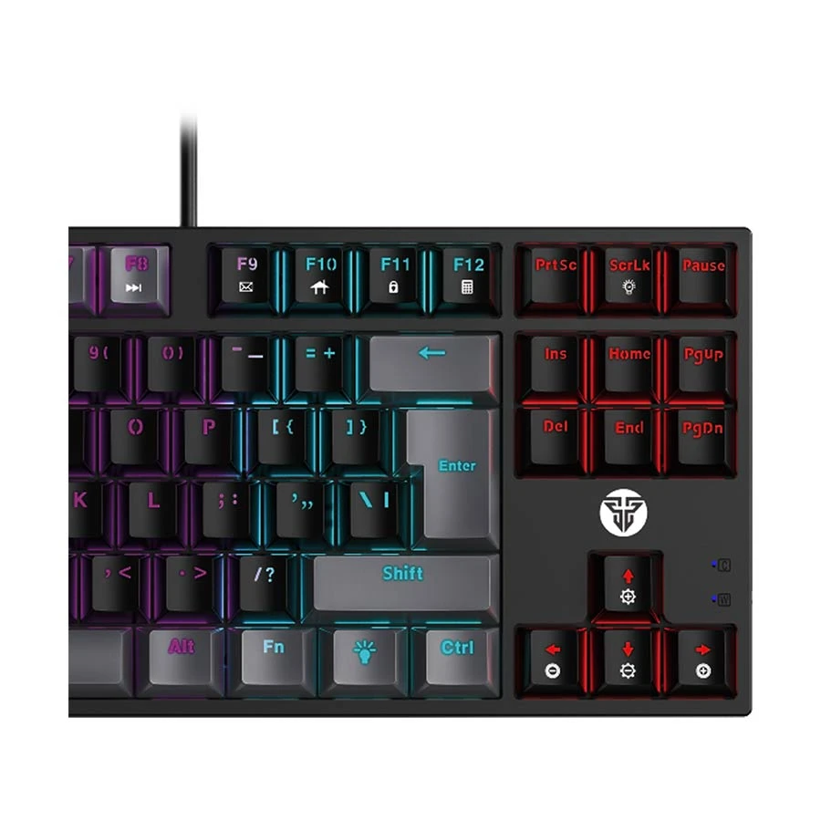 Picture of Fantech Atom87 MK876v2 Wired RGB (Blue Switch) Black Sumi Edition Mechanical Gaming Keyboard