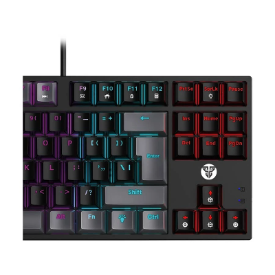 Picture of Fantech Atom87 MK876v2 Wired RGB (Blue Switch) Black Sumi Edition Mechanical Gaming Keyboard