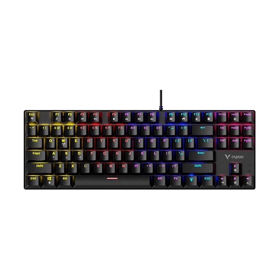 Picture of Rapoo GK500-87 Wired (Blue Switch) Black Mechanical Gaming Keyboard