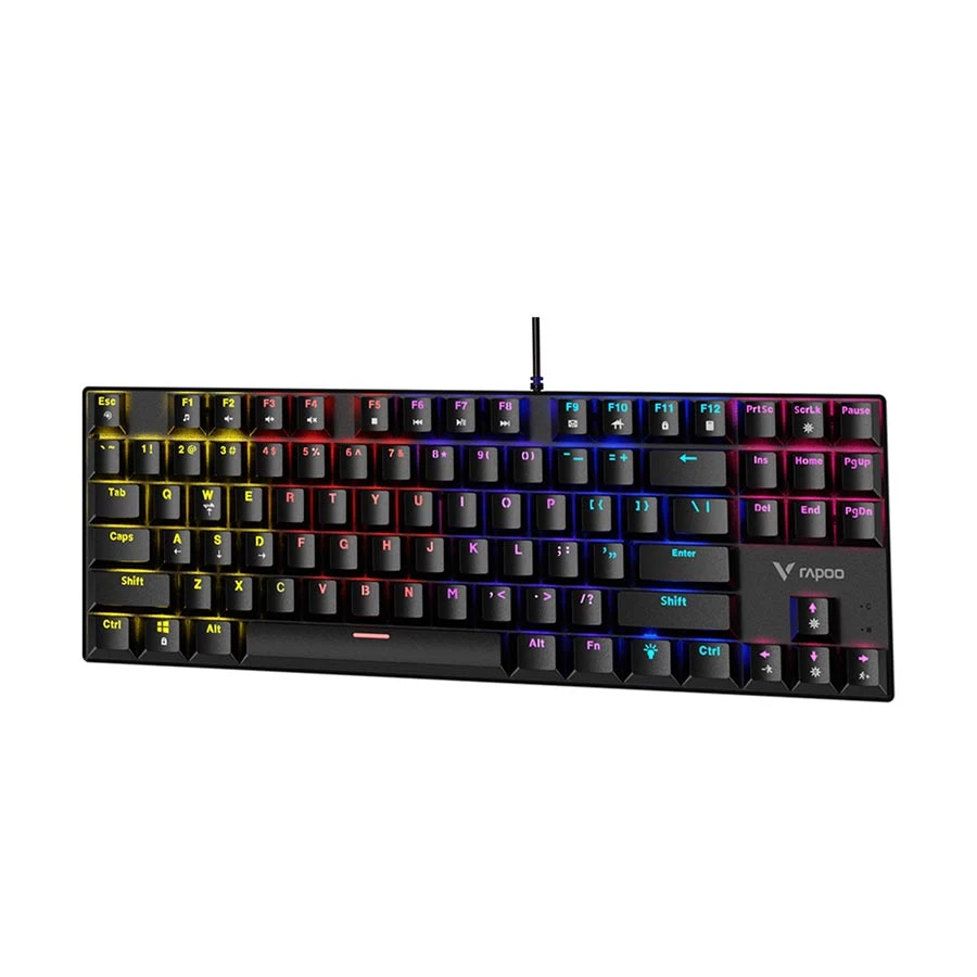 Picture of Rapoo GK500-87 Wired (Blue Switch) Black Mechanical Gaming Keyboard
