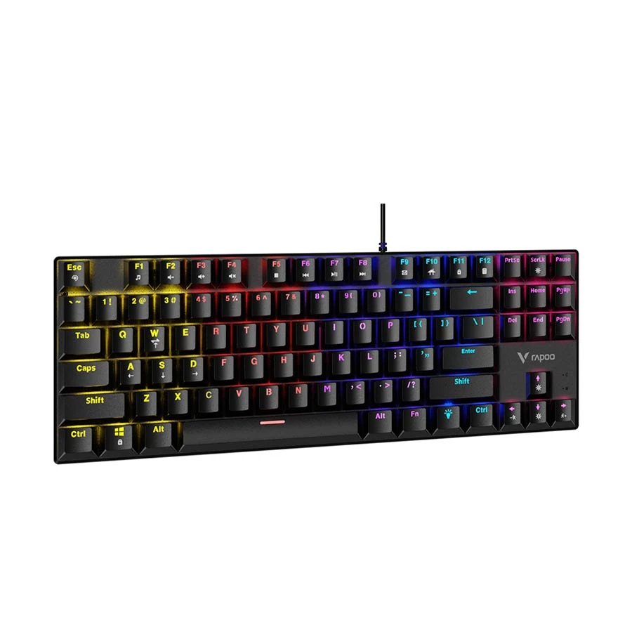 Picture of Rapoo GK500-87 Wired (Blue Switch) Black Mechanical Gaming Keyboard