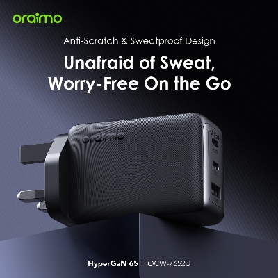 Picture of oraimo HyperGaN 65 65W GaN Wall Charger Kit with 100W CC Cable  (OCW-7652E+116CC)