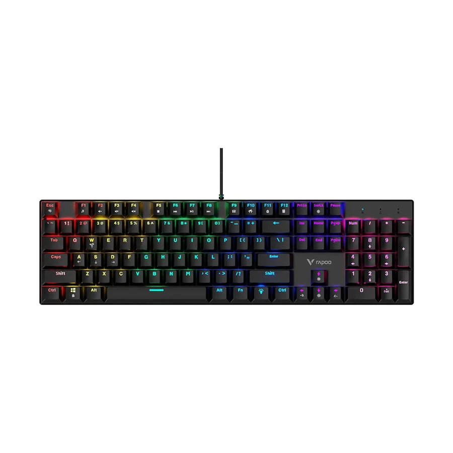 Picture of Rapoo GK500 Wired (Blue Switch) Black Mechanical Gaming Keyboard