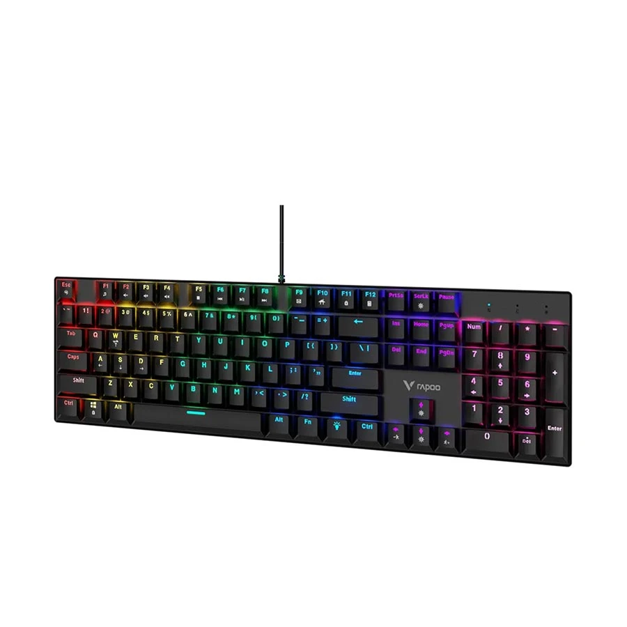 Picture of Rapoo GK500 Wired (Blue Switch) Black Mechanical Gaming Keyboard