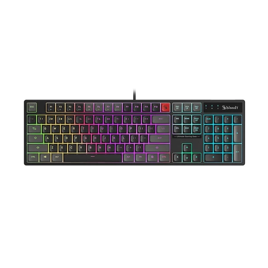 Picture of A4TECH Bloody B230N Neon Backlit Wired Black Gaming Keyboard