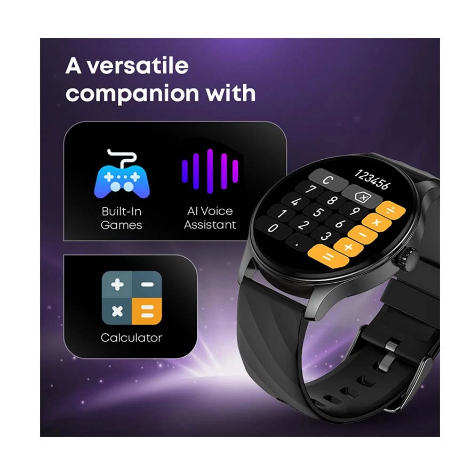 Picture of Fastrack Revoltt XR1 Black Bluetooth Calling Smart Watch