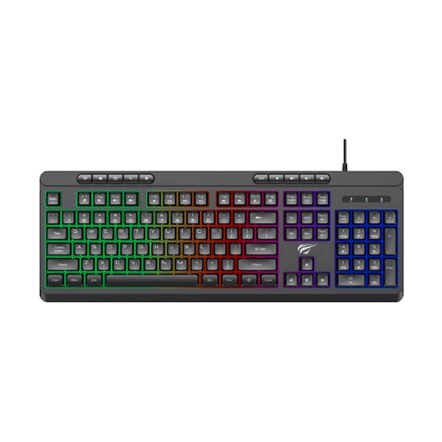 Picture of Havit KB907CM RGB Wired Black Gaming Keyboard, Mouse, Headphone & Mouse Pad Combo