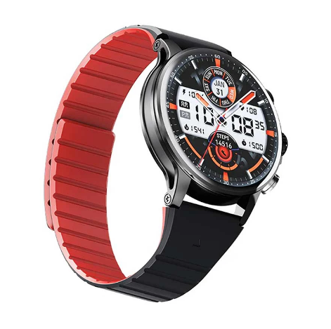 Picture of IMILAB IMIKI HOLO Ultra AMOLED Silver & Blue Bluetooth Calling Smart Watch