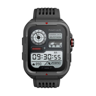 Picture of Fastrack Active Black Bluetooth Calling Rugged Smart Watch