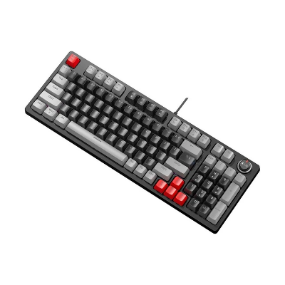Picture of T-WOLF T50 RGB Wired (Blue Switch) Gray & White Mechanical Gaming Keyboard