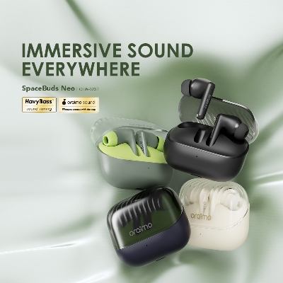 Picture of Oraimo Spacebuds Neo Light Gold TWS Bluetooth Earbuds #OTW-323
