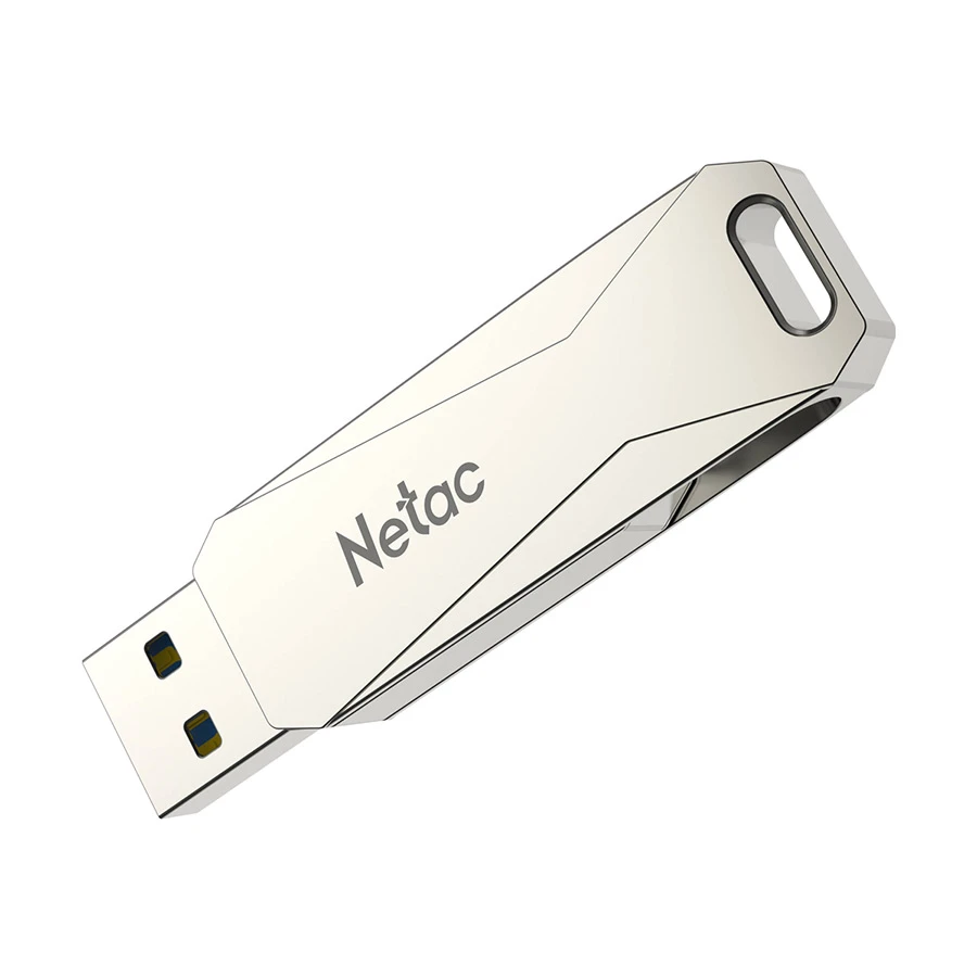 Picture of Netac U782C 128GB USB 3.0 Gen 1 & Type-C OTG Pearl Nickel Pen Drive #NT03U782C-128G-30PN / NT03U782C-128G-32PN
