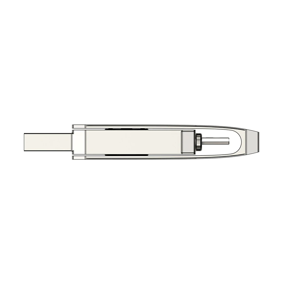Picture of Netac U782C 128GB USB 3.0 Gen 1 & Type-C OTG Pearl Nickel Pen Drive #NT03U782C-128G-30PN / NT03U782C-128G-32PN