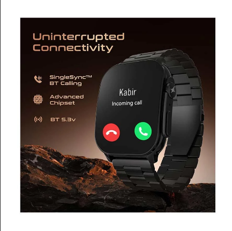 Picture of Fastrack Horizon S1 Black Bluetooth Calling Smart Watch