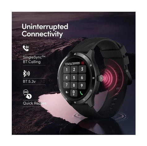 Picture of Fastrack Jupiter Flex Black Bluetooth Calling Smart Watch