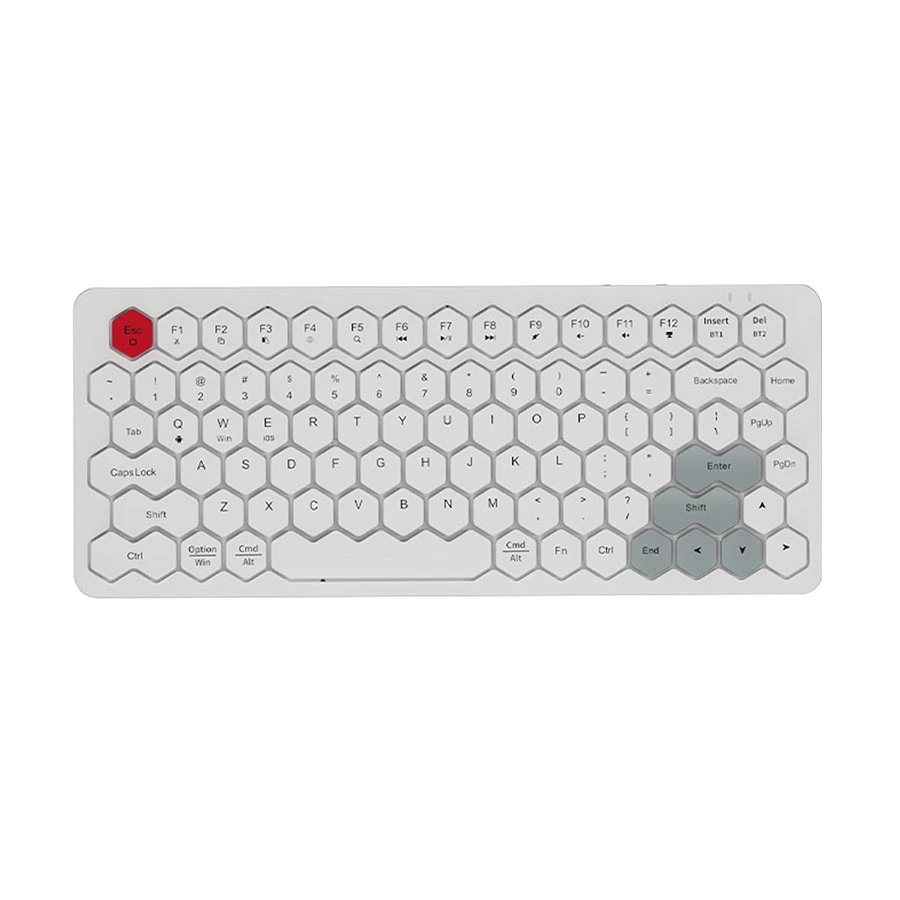 Picture of GEEZER Phoenix White Bluetooth (Dual-Mode) Keyboard