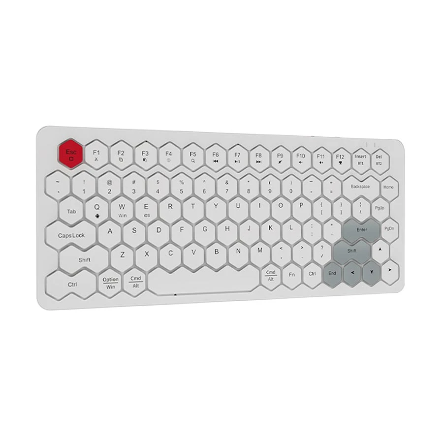 Picture of GEEZER Phoenix White Bluetooth (Dual-Mode) Keyboard