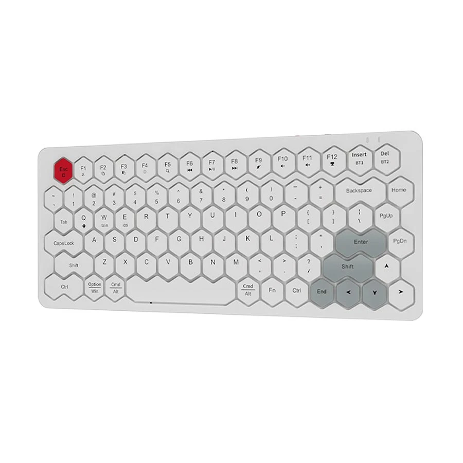 Picture of GEEZER Phoenix White Bluetooth (Dual-Mode) Keyboard