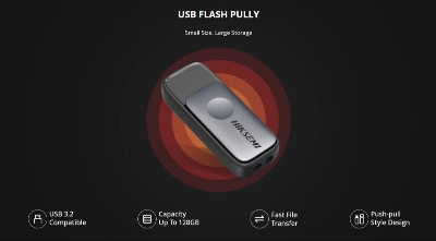 Picture of Hiksemi Pully HS-USB-M210S 128GB USB 3.2 Silver Pen Drive