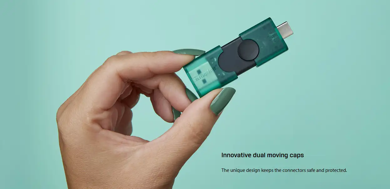 Picture of কিংস্টন DataTraveler Duo 256GB USB 3.2 Gen 1 & Type-C OTG Pen Drive #DTDEG2/256GB