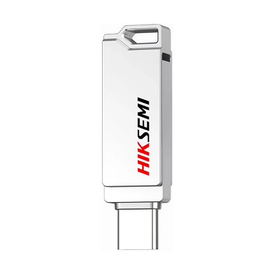 Picture of Hiksemi Sync HS-USB-E327C 64GB USB 3.2 & Type-C Silver Pen Drive
