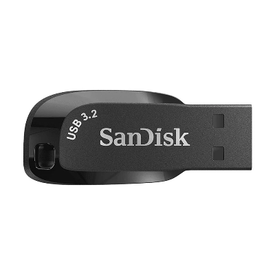 Picture of SanDisk 128GB Ultra Shift USB 3.2 Gen 1 Black Pen Drive # SDCZ410-128G-G46