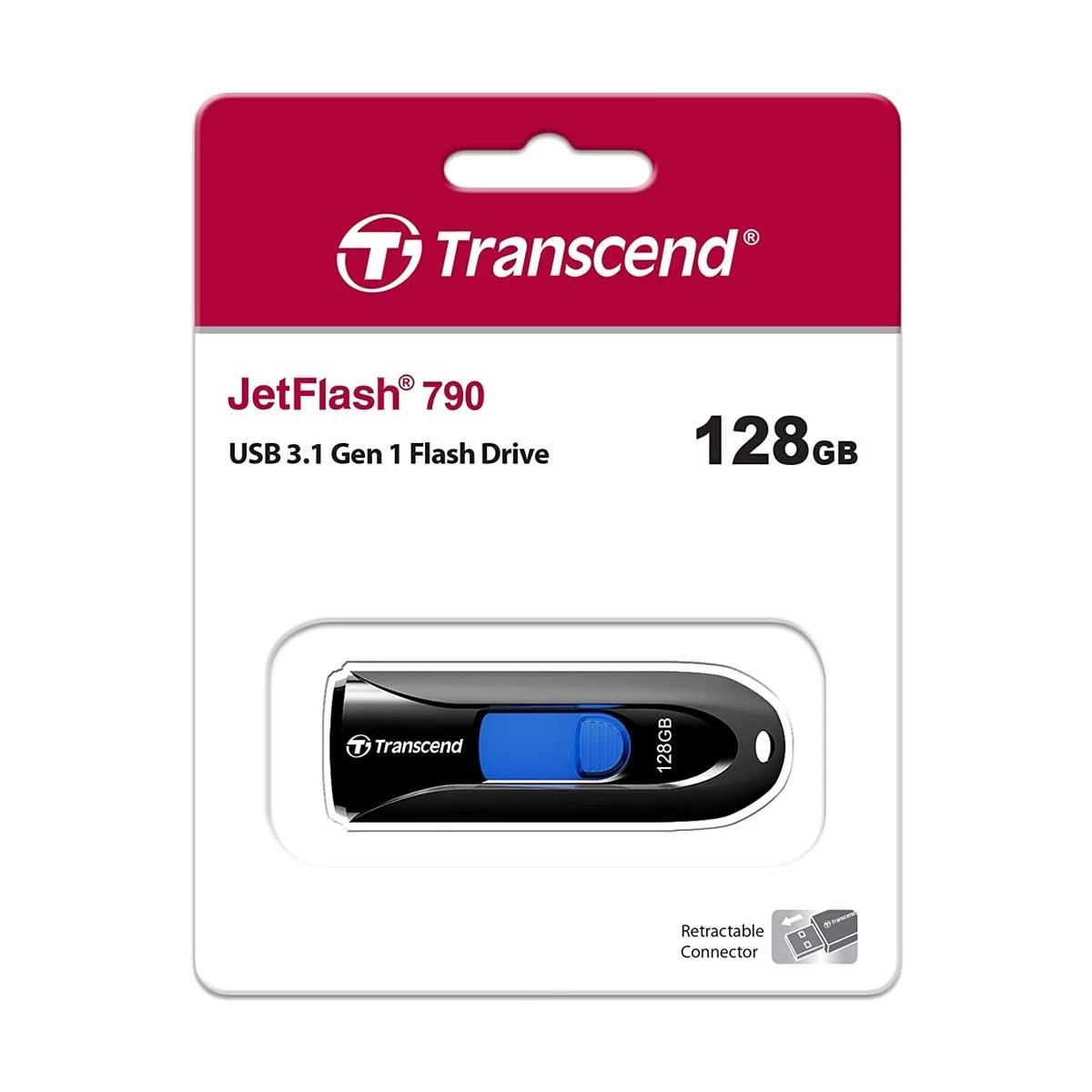 Picture of Transcend V-790 128GB USB 3.1 Pen Drive (TS128GJF790K)
