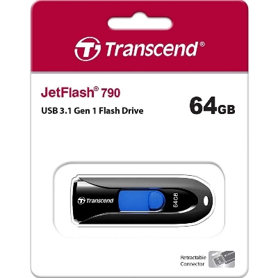 Picture of Transcend V-790K 64GB USB 3.1 Gen 1 Pen Drive