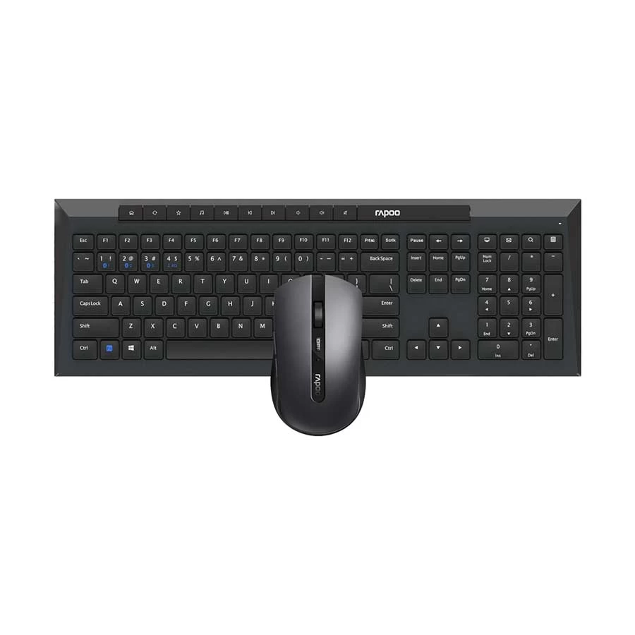 Picture of Rapoo 8210M BLACK Wireless Keyboard & Mouse Combo